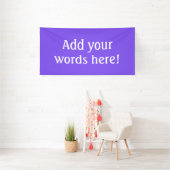 Persoonlijke Helder Paars Spandoek (Insitu)