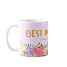 Persoonlijke heldere bloemstuk Beste moeder ooit