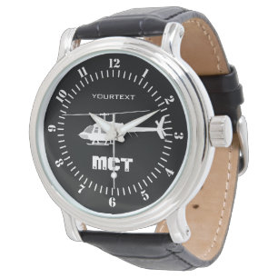 Persoonlijke helikopterhelikoptervlucht horloge