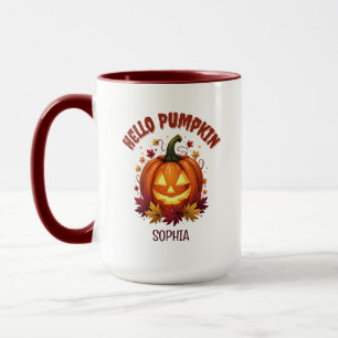 Persoonlijke Hello Pumpkin Halloween Dochter Cadea Mok