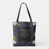 Persoonlijke Hemelgalaxie Moederdag Tote Bag (Achterkant)
