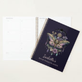 Persoonlijke Hemelse Mot & Maanfasen Hekserij Planner (Display)