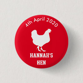 Persoonlijke hen Night Badge Ronde Button 3,2 Cm