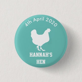 Persoonlijke hen Night Badge Ronde Button 3,2 Cm
