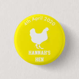 Persoonlijke hen Night Badge Ronde Button 3,2 Cm