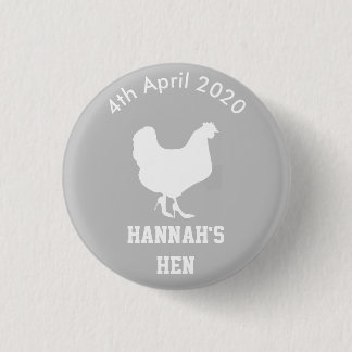 Persoonlijke hen Night Badge Ronde Button 3,2 Cm