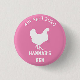 Persoonlijke hen Night Badge Ronde Button 3,2 Cm