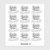 Persoonlijke Hen Night 'Bride Tribe' Sticker (Vel)