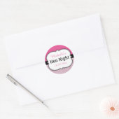 Persoonlijke Hen Night Ronde Sticker (Envelop)