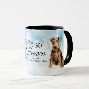 Persoonlijke Herdenking Airedale Terrier Hond in d Mok
