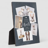 Persoonlijke herdenking huisdier met collage van m fotoplaat (Zijkant)