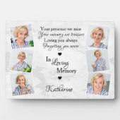 Persoonlijke herdenking met 6 foto's Ter liefdevol Fotoplaat (voorkant)