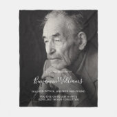 Persoonlijke herdenking op foto's Fleece Bla (Voorkant)