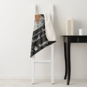 Persoonlijke herdenking van voetgangers Dog Foto Sherpa Deken (In situ)