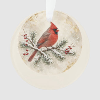Persoonlijke Herdenkings Kardinaal Kerst Acryl Ornament