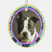 Persoonlijke herdenkingsbrug voor de regenboog van keramisch ornament (Links)