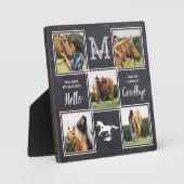 Persoonlijke herdenkingscollage met foto voor paar fotoplaat (Voorkant)