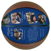 Persoonlijke Herdenkingsfoto Basketbal Geschenk (Voorkant)