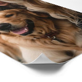 Persoonlijke herdenkingsfoto huisdier met tekst poster (Hoek)