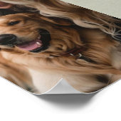 Persoonlijke herdenkingsfoto huisdier met tekst poster (Hoek)