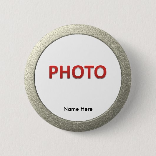 Persoonlijke herdenkingsfoto ronde button 5,7 cm (Voorkant)