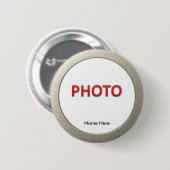 Persoonlijke herdenkingsfoto ronde button 5,7 cm (Voorkant /achterkant)