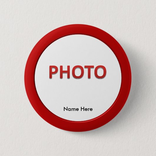 Persoonlijke herdenkingsfoto ronde button 5,7 cm (Voorkant)
