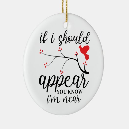 Persoonlijke herdenkingsfoto van Red Bird Kerstmis Keramisch Ornament (Rechts)