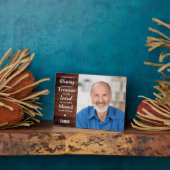 Persoonlijke Herdenkingsgeschenk Foto Fotoplaat (Zijkant)