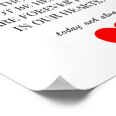 Persoonlijke Herdenkingsgeschenken – Houd van uw g Poster (Hoek)