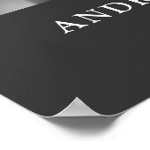 Persoonlijke herdenkingshulde voor overledene  poster (Hoek)