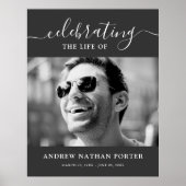 Persoonlijke herdenkingshulde voor overledene  poster (Voorkant)