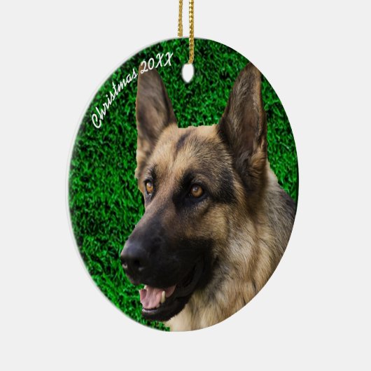 Persoonlijke Herdenkingsornament met Foto van Huis Keramisch Ornament (Rechts)