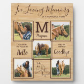 Persoonlijke Herdenkingstele voor Paard - In Liefd Fotoplaat (Voorkant)
