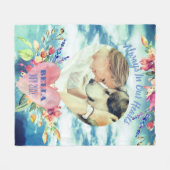 Persoonlijke herdenkingsviering leven fleece deken (Voorkant (Horizontaal))