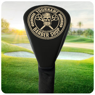 Persoonlijke herenkapper Skull Rockabilly Salon Golfheadcover