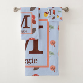 Persoonlijke herfst badhanddoekenset bad handdoek