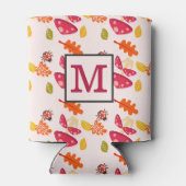 Persoonlijke herfst  blikjeskoeler (Achterkant)