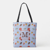 Persoonlijke herfst boodschappentas tote bag (Achterkant)