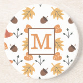 Persoonlijke Herfst Coaster Zandsteen Onderzetter (Voorkant)