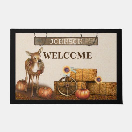 Persoonlijke Herfst deurmat (Voorkant)