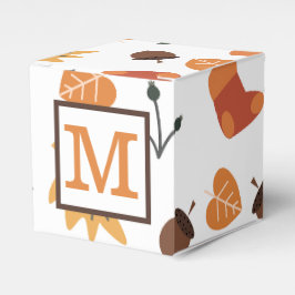 Persoonlijke herfst favorietendoos bedankdoosjes