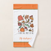 Persoonlijke Herfst in de herfst van de I-liefde l Bad Handdoek (Handdoek)