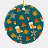 Persoonlijke Herfst Keramisch Ornament (Achterkant)