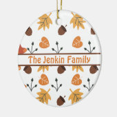 Persoonlijke Herfst Keramisch Ornament (Links)