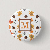Persoonlijke Herfst Knop Ronde Button 3,2 Cm (Voorkant)