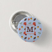 Persoonlijke Herfst Knop Ronde Button 3,2 Cm (Voorkant /achterkant)