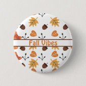 Persoonlijke Herfst Knop Ronde Button 5,7 Cm (Voorkant)
