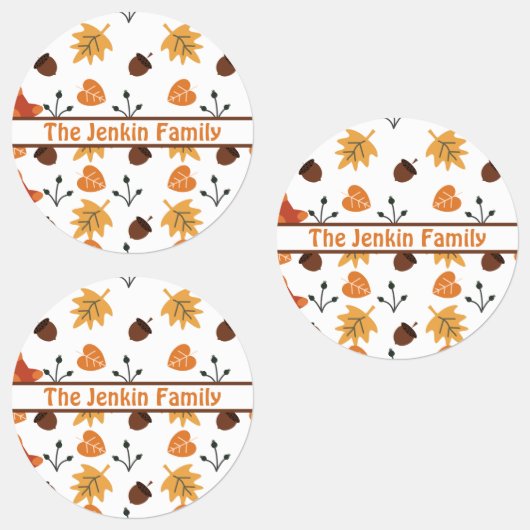 Persoonlijke Herfst Labels (Groep)