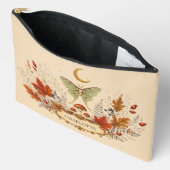 Persoonlijke Herfst Luna Moth Hekserij Botanische Etui (Open)